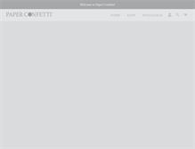 Tablet Screenshot of paperconfetti.com